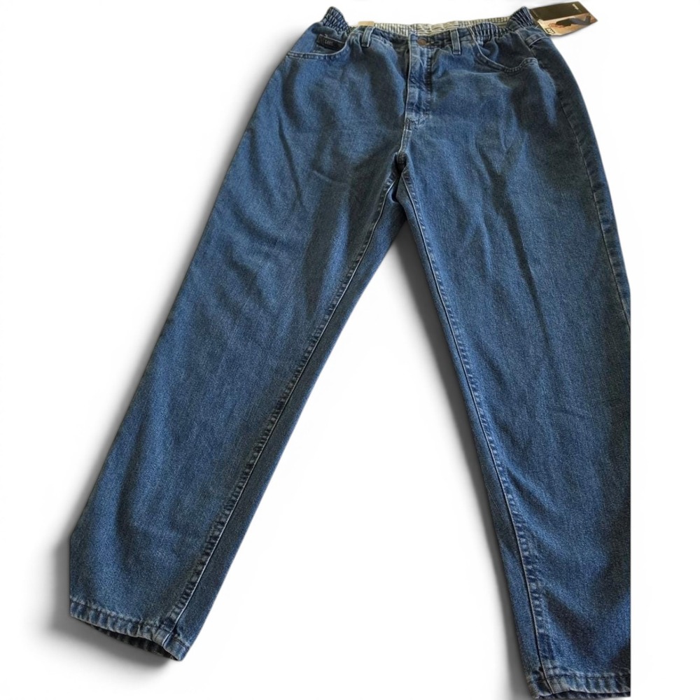 Vintage 1980s Lee Riders High Rise Tapered USA Made Women's Size 12p Mom Jeans